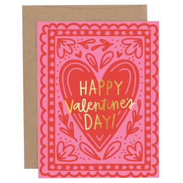Happy Valentine's Day Heart Greeting Card
